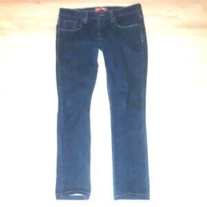 Levis 524 Too Super Low Skinny logo blue jeans size 7